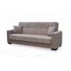 CARSON Sofa-Bed with Storage 3-Seater / Fabric Brown