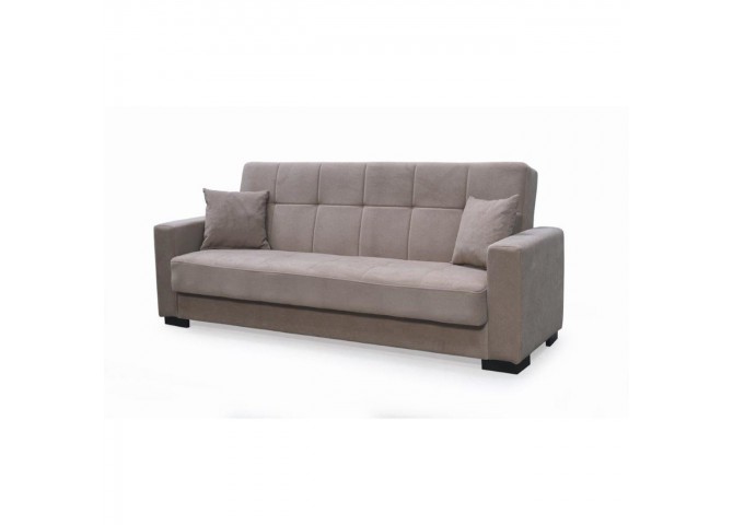 CARSON Sofa-Bed with Storage 3-Seater / Fabric Brown