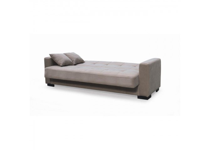 CARSON Sofa-Bed with Storage 3-Seater / Fabric Brown