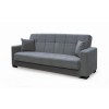 CARSON Sofa-Bed with Storage 3-Seater / Fabric Grey