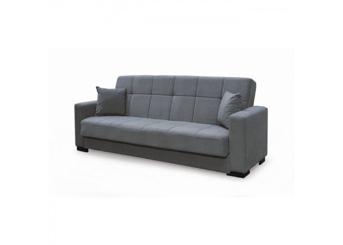 CARSON Sofa-Bed with Storage 3-Seater / Fabric Grey