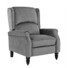 SIMPLE Relax Armchair Velure Grey Fabric