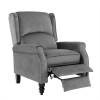 SIMPLE Relax Armchair Velure Grey Fabric