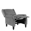 SIMPLE Relax Armchair Velure Grey Fabric