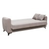JEROM Sofa-Bed with Storage 3-Seater / Fabric Cappuccino