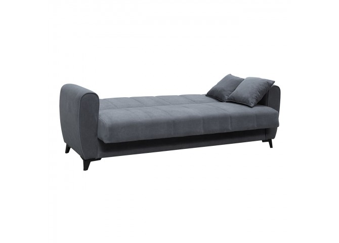 JEROM Sofa-Bed with Storage 3-Seater / Fabric Anthracite