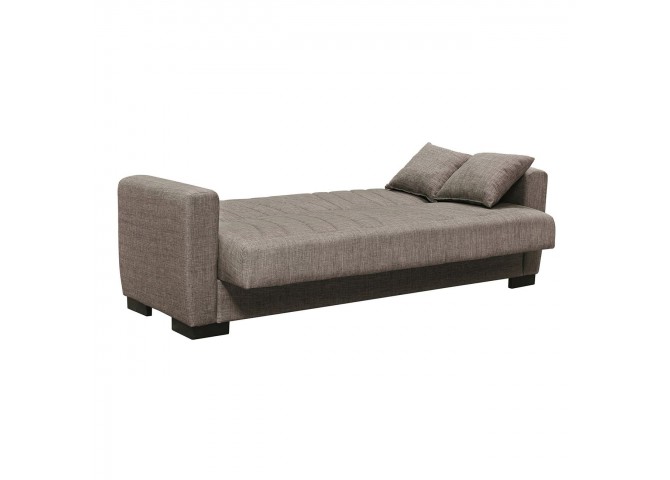 GALAXY Sofa-Bed with Storage 3-Seater / Fabric Brown