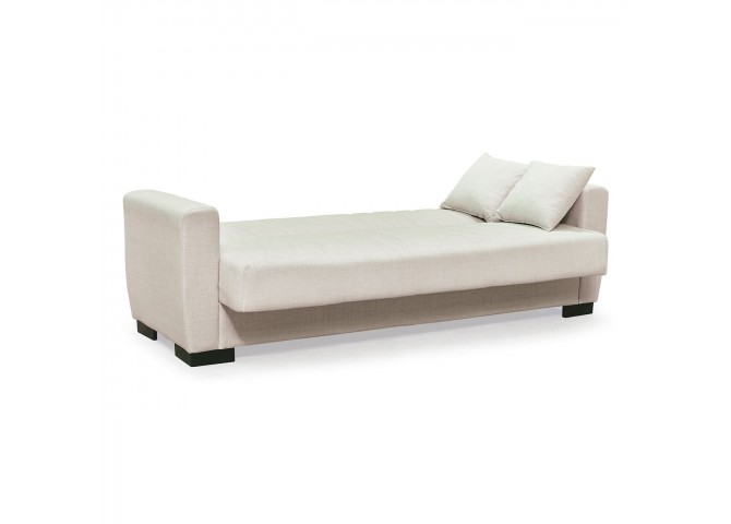 GALAXY Sofa-Bed with Storage 3-Seater / Fabric Beige