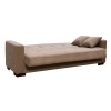 CARSON Sofa-Bed with Storage 3-Seater / Fabric Brown