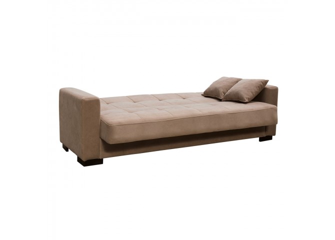 CARSON Sofa-Bed with Storage 3-Seater / Fabric Brown