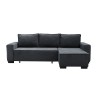 LONDON Corner Sofa-Bed / Fabric Anthracite