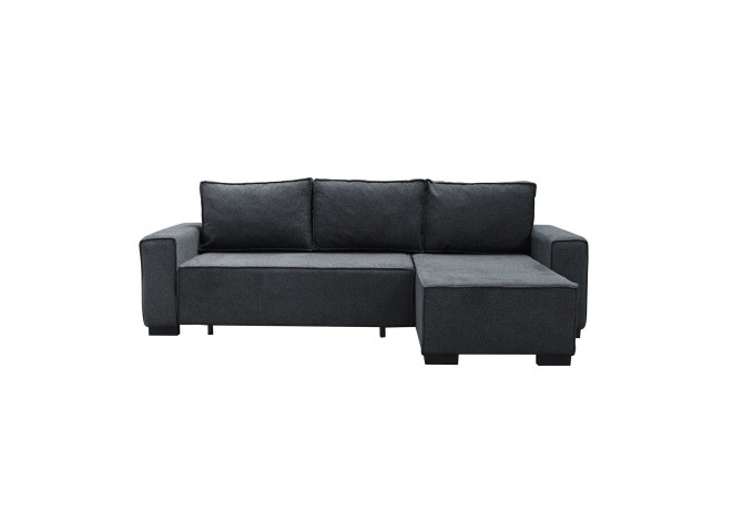 LONDON Corner Sofa-Bed / Fabric Anthracite