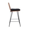 SALSA Bar Stool-Pro with Cushion (Metal Black/Wicker Natural)