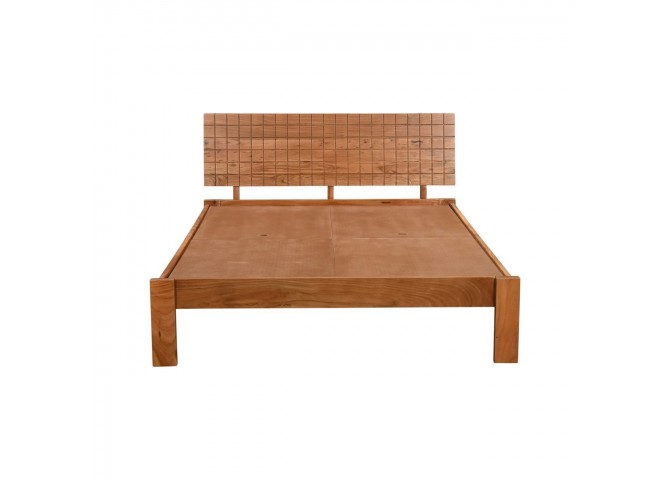 CAPITAL Bed (for Mattress 160x200cm) Acacia, Natural Finish