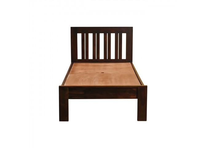 SOHO Bed (for Mattress 90x200cm) Sheesham, Walnut Finish