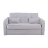 CAMAL Sofa-Bed with Storage 2-Seater / Fabric Light Grey