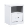 LIFE LUX Bedside 47x39x60 White 1-Drawer