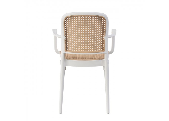 FLORENCE Stacking Armchair PP White/Beige
