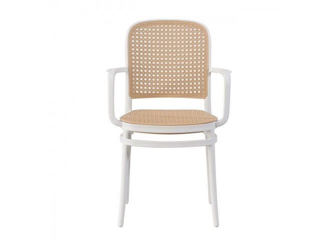 FLORENCE Stacking Armchair PP White/Beige
