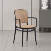 FLORENCE Stacking Armchair PP Black/Beige