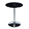 BITT Side Table D.60cm, Glass Black