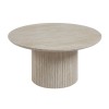 COLLIN Set-2 Coffee Tables D.50cm+D.80cm MDF Natural Stone