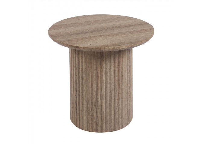 COLLIN Set-2 Coffee Tables D.50cm+D.80cm MDF Sonoma