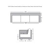 GALAXY Sofa-Bed with Storage 3-Seater / Fabric Dark Grey