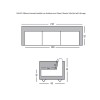 GALAXY Sofa-Bed with Storage 3-Seater / Fabric Brown
