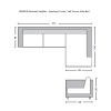 LONDON Corner Sofa-Bed / Fabric Anthracite