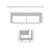 CAMAL Sofa-Bed with Storage 2-Seater / Fabric Light Grey