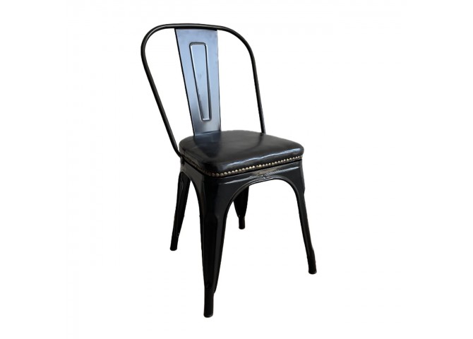 RELIX Chair Metal Black/Pu Black