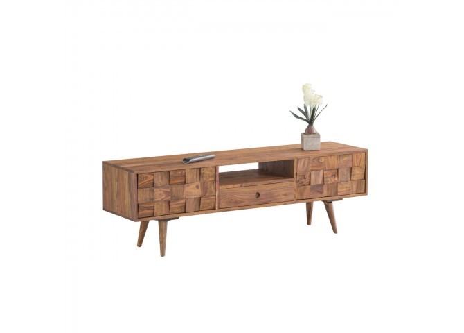 TEKA-W TV Board 140x35x45 Acacia Natural Finish