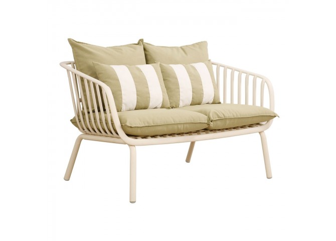 ASTRID Set (5pcs) PP-Metal Cream/Cushions Sandy Green