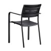SAGA Armchair Metal Black/PP-UV Black