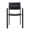 SAGA Armchair Metal Black/PP-UV Black