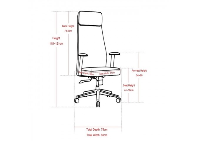 BF8800 Manager Armchair Cappuccino Pu