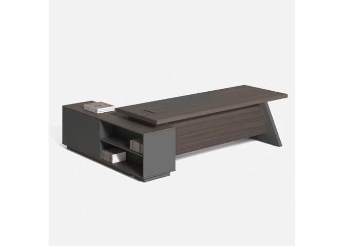 MASTER Desk (RIGHT) 180x180cm Grey Walnut