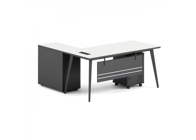STATUS Reversible Desk 180x80cm Grey/White