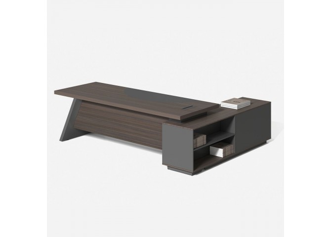 MASTER Desk (LEFT) 180x180cm Grey Walnut