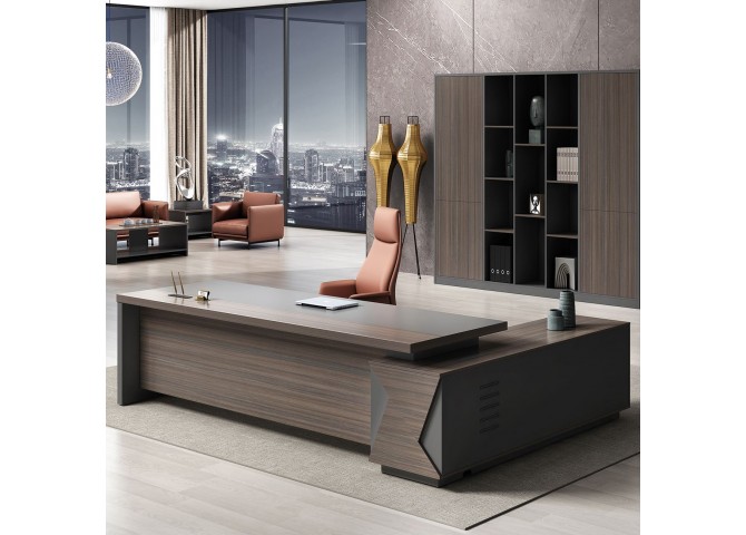 VIP Desk (LEFT) 200x180cm Grey Walnut