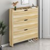 SHOE CABINET 80x17x115cm MDF-Melamine Sonoma