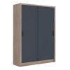 VANITY Wardrobe 120x60x200cm Sonoma Oak/Grey