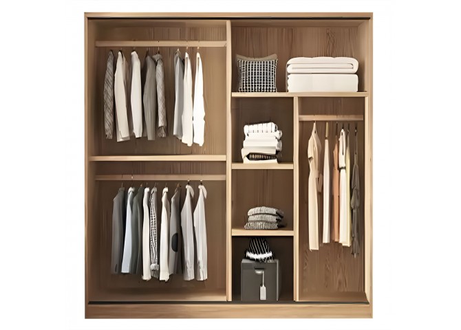 VANITY Wardrobe 120x60x200cm Sonoma Oak/Grey