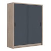 VANITY Wardrobe 160x60x200cm Sonoma Oak/Grey