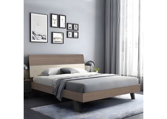 VANITY Bed (for Mattress 160x200cm) Sonoma Oak/Cream