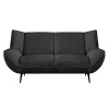 EMERALD 2-Seater Sofa Anthracite Corduroy Fabric