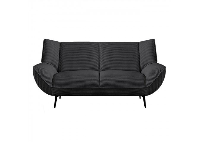 EMERALD 2-Seater Sofa Anthracite Corduroy Fabric