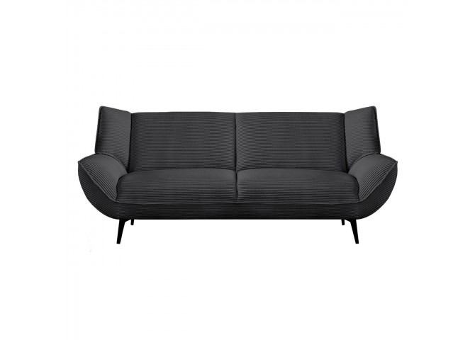 EMERALD 3-Seater Sofa Anthracite Corduroy Fabric