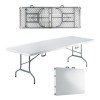 BLOW-W Catering Folding-In-Half Table 242x75cm White